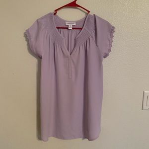 Lavender Motherhood Maternity Flowy Top